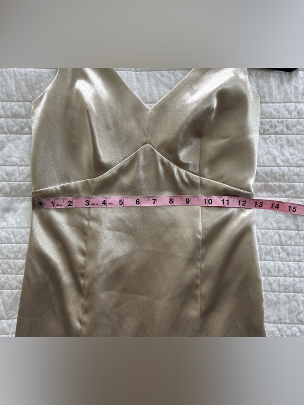 Birdy Grey Champagne Satin Maxi Dress Size XS - Picture 6 of 9